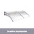 Durable DIY polycarbonate front door awning with 1m projection and 2m width for weather protection in Sydney, Australia.