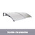 DIY Polycarbonate Awning 1m x 2m with Rain Gutter for Outdoor Door or Window Protection in Australia