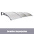DIY 1m x 3m Polycarbonate Window and Door Awning with Rain Gutter for Outdoor Weather Protection - Australia
