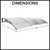 Technical dimensions diagram for a 3-meter wide DIY outdoor polycarbonate awning with smart rain gutter for Australian homes.
