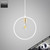 Modern Clara white round pendant light for contemporary Australian homes and interior design.