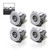 Snap Lighting Australian Made GU10 LED Downlight Kit with Universal Socket 4 Pack White Minimalist Recessed Ceiling Lights for Australian Homes