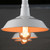 Snap Lighting Harvey white dome pendant light with adjustable cable and universal socket for modern Australian home interiors.