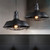 Snap Lighting Reginald Black 360mm Cage Dome Pendant Light, Modern Industrial Style Interior Ceiling Fitting for Kitchen Islands and Dining Rooms in Australia.