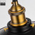 Industrial black metal coolie pendant light for modern kitchen or dining area Australia.