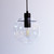 Snap Lighting Heidi Black Glass Round Pendant Light for Modern Interior Design in Australia