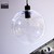 Snap Lighting Heidi Round Glass Pendant Light with Clear Shade and Black Lampholder for Australian Modern Kitchens
