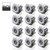 Snap Lighting 12-Pack GU10 LED Downlight Kit with White Finish and Universal Socket for Modern Australian Homes