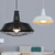 Snap Lighting Reginald White 360mm Cage Dome Pendant Light with adjustable cable for modern indoor spaces in Australia.