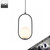 Modern Emmeline Black Oval Pendant Light, stylish hanging ceiling fixture for contemporary home decor in Australia.