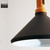 Modern Anitra Black Cone Pendant Light with White Interior for Minimalist Australian Kitchens and Living Spaces by Snap Lighting.