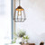 Snap Lighting Tora Black Cage Ellipse Pendant Light for modern Australian home interiors.