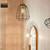 Snap Lighting Tora Black Cage Ellipse Pendant Light with Universal Socket for modern home interiors.