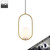 Snap Lighting Emmeline Oval Pendant Light in Brass finish for modern Australian home interiors.