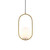 Modern Emmeline brass oval pendant light fixture for elegant interior home lighting in Australia.