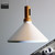 Snap Lighting Anitra white cone pendant light with timber look accent for modern Australian kitchen island lighting.