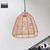 Snap Lighting Ezra Brown Rattan Pendant Light, Eco-Friendly Boho Woven Basket Ceiling Fixture for Coastal and Farmhouse Interiors, Available Australia-Wide.