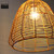 Ezra Rattan Style Dome Pendant Light in Brown, Coastal Boho Hanging Light for Australian Home Interiors
