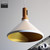 Snap Lighting Anitra White and Gold Cone Pendant Light with timber tip for modern Australian home interiors.