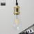Snap Lighting Lennox gold suspension kit and pendant light featuring a DIY plug-in fitting for easy home lighting upgrades in Australia.