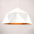 Crystorama Jasper 3-Light Matte White Wood Dome Pendant with Hand-Strung Beading for Coastal Kitchens and Entryways in Australia.