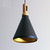 Snap Lighting Freya Black and Gold Cone Pendant Light for Modern Australian Kitchen Islands and Dining Areas