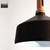 Magnus transitional black and white cone pendant light by Ellen DeGeneres for kitchen islands and dining rooms in Australia.