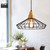 Snap Lighting Joren Black Metal Cage Dome Pendant Light with adjustable cable for modern Australian home interiors.