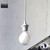 Snap Lighting Lena white modern minimalist pendant light and suspension kit for indoor home decor and kitchen islands in Australia.