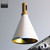 Snap Lighting Freya white and gold cone pendant light in a modern kitchen setting in Australia.