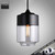 Snap Lighting Mara 178mm Black Cylinder Glass Pendant Light for Modern Australian Kitchen and Dining Interiors