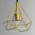 Snap Lighting Arlo Gold Cage Pendant Light with industrial metal design for modern indoor spaces in Australia.