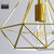 Snap Lighting Arlo industrial gold cage pendant light with adjustable cable and universal socket for modern Australian home interiors.