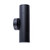 Matte black outdoor wall mounted up and down light fixture with waterproof aluminum finish for modern Australian home exteriors.