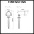 CLA KAM Outdoor Garden Spike Light 12V 294mm Fixed Hood Dimension Diagram available at Renovator Store Australia.