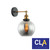 Pesini Interior Wine Glass Wall Light with Smoked Glass Shade and Brass Bracket for Hamptons Style Home Decor in Australia
