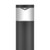 Close up of a matte black anti-glare bollard light for outdoor landscape and pathway lighting in Australia.