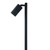 Modern CLA Lighting black aluminum single spiked pole garden light for outdoor landscaping in Australia.