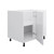 Flat Pack Kitchen Blind Corner Base Cabinet - 1000mm - 16mm Thick - Left Door Installation