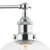 Pesini Interior Wine Glass Wall Light with Clear Glass Shade and Chrome Lamp Holder for Hamptons Style Home Lighting in Australia