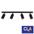 Outdoor Adjustable Bar Spot Light with 4 Adjustable Heads and IP44 Splashproof Rating in Matte Black Finish for Australian Patios and Kitchens.
