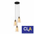 Jerez Bronze Amber Ellipse Glass Interior Pendant Light with Flat Top and Iron Frame for Elegant Australian Home Decor
