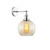 CLA Lighting Pesini interior amber wine glass wall light with chrome holder and adjustable swing arm for elegant indoor lighting in Australia.
