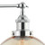 Pesini Interior Wine Glass Wall Light with Adjustable Amber Glass Shade and Chrome Bracket for Hamptons Style Home Lighting in Australia