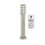 Elanora Round Louvred 1100mm Stainless Steel Bollard Light with E27 Base for Australian Outdoor Landscapes