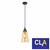 Modern JEREZ Smoked Glass Ellipse Pendant Light with Flat Top and Black Metalware for Contemporary Australian Interiors