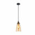 Elegant clear glass pendant light with a modern triangular shade and antique brass hardware, perfect for kitchen and dining area lighting in Australia.