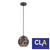 Modern matte black Tuile interior iron pendant light with embossed tile texture and wine glass shape for contemporary Australian homes