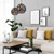 Lifestyle photo of matte black wine-shaped pendant lights with embossed tile patterns installed in a modern Australian living area.