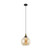 Modern Interior Amber Wine Glass Segmented Pendant Light with Brass Highlight and E27 Base for Australian Homes